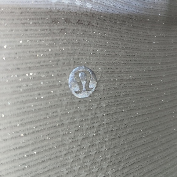 lululemon athletica Tops - Lululemon White & Silver Glitter Long Sleeve Swiftly 👀
